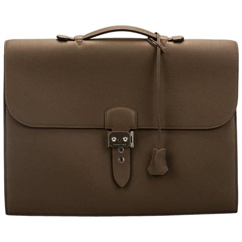 hermes sac a main homme|hermes men's leather briefcase.